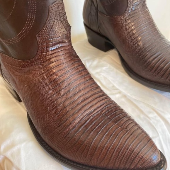 Alvies Congress Boots – Brown Teju Lizard (Size 11D) - Picture 5 of 7